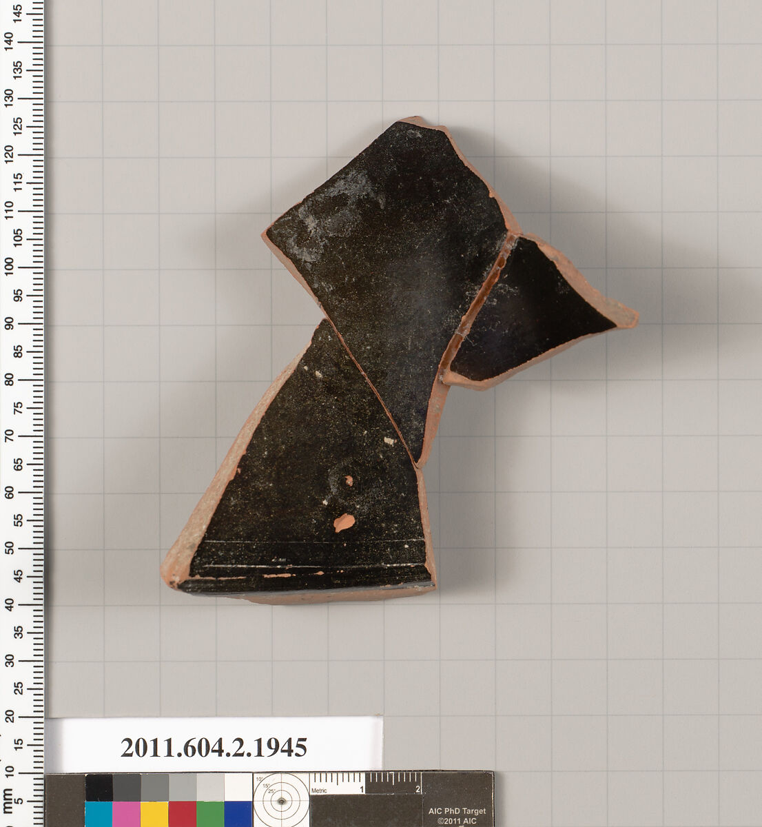 Terracotta fragment of a Nolan neck-amphora (jar), Terracotta, Greek, Attic