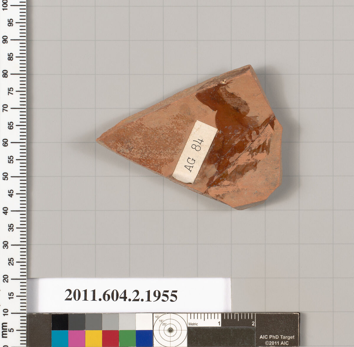 Terracotta fragment of a Nolan neck-amphora (jar), Terracotta, Greek, Attic