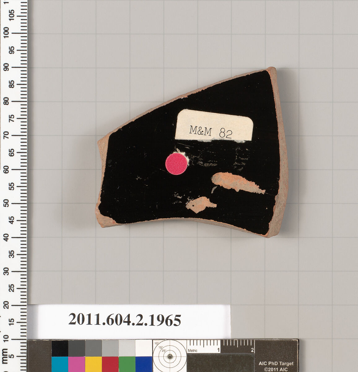 Terracotta fragment of a krater (bowl for mixing wine and water)?, Terracotta, Greek, Attic