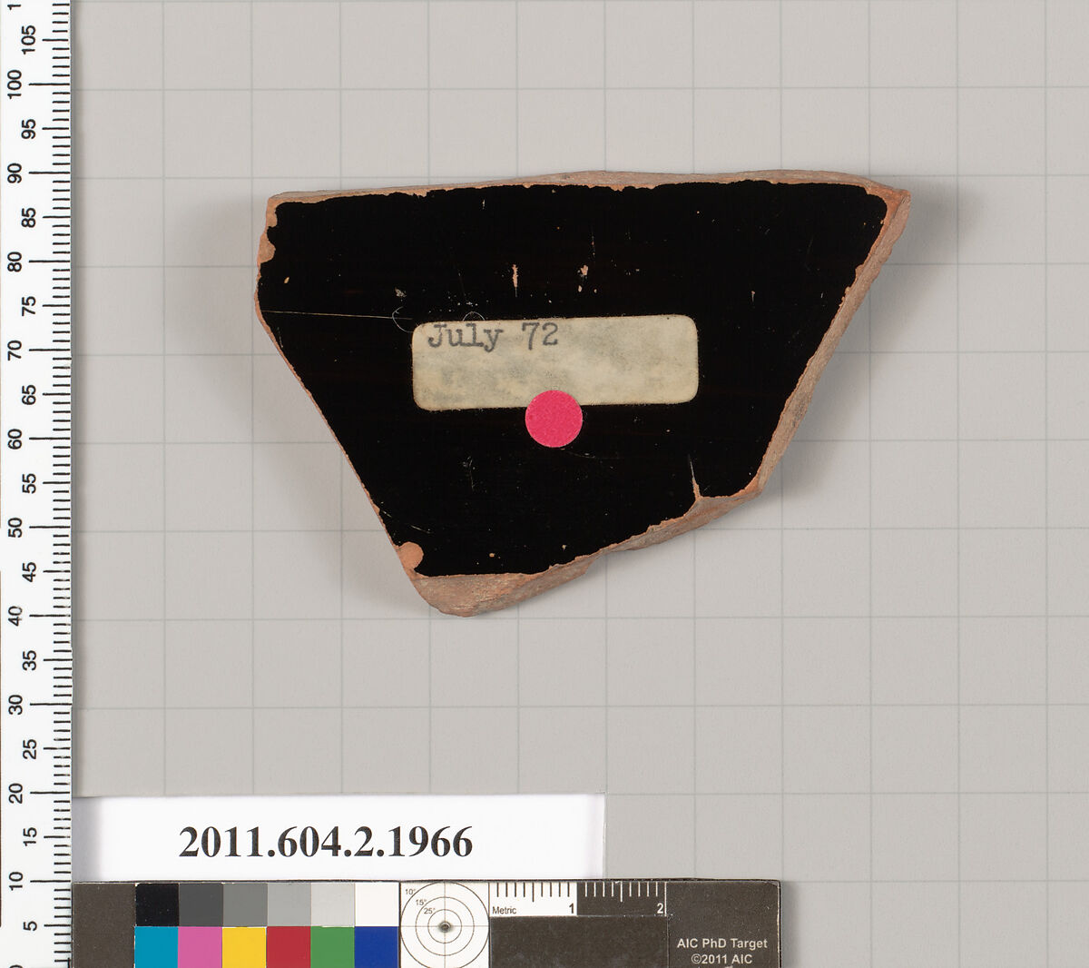 Terracotta fragment of a krater (bowl for mixing wine and water)?, Terracotta, Greek, Attic