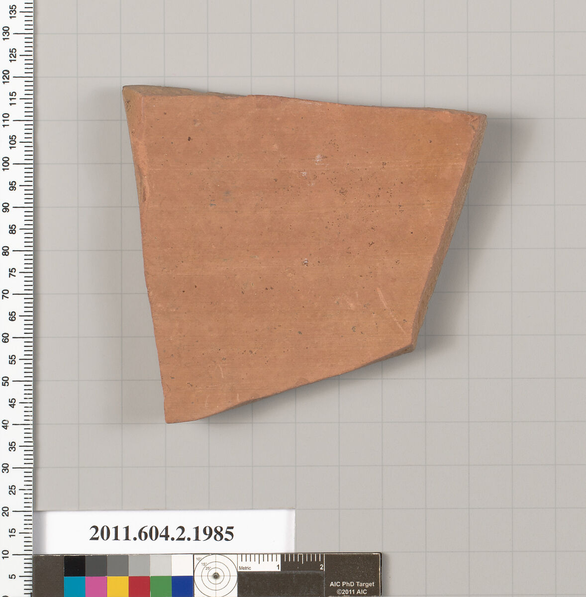 Terracotta fragment of an amphora (jar), Terracotta, Greek, Attic