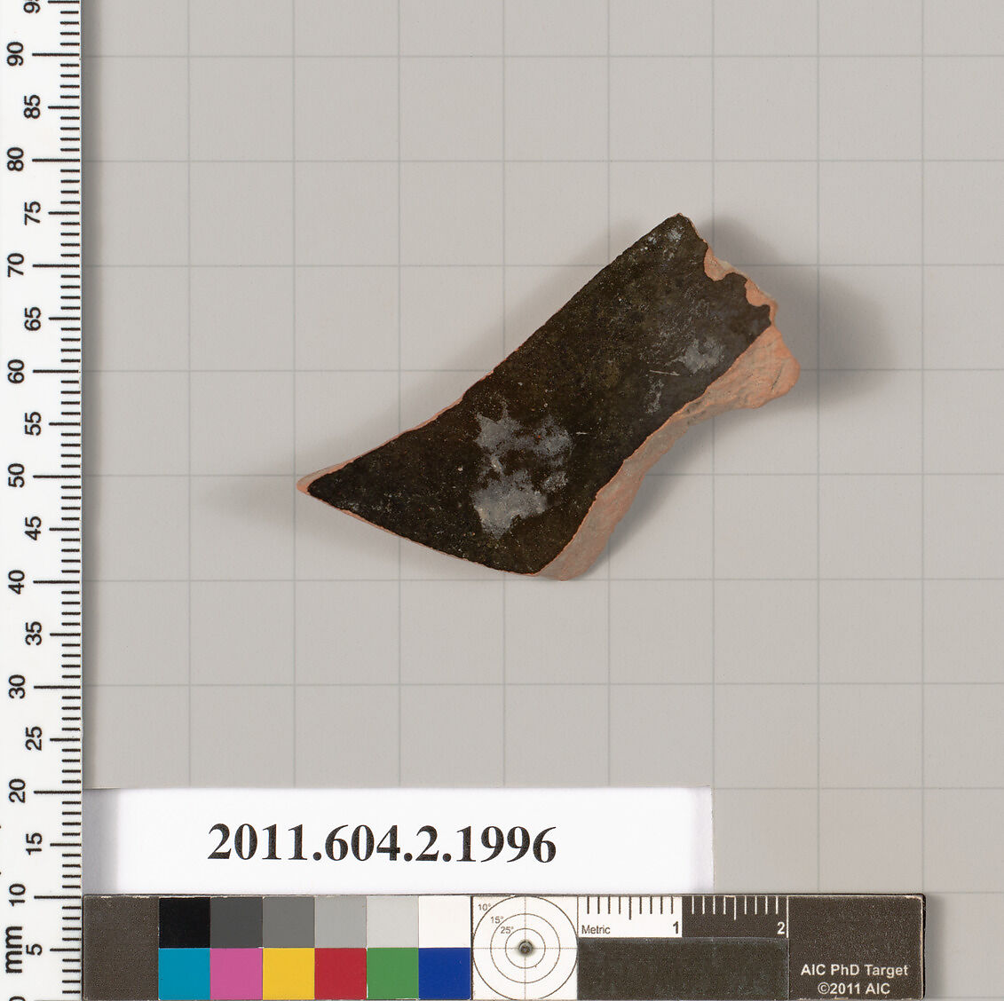 Terracotta fragment of a pelike (jar)?, Terracotta, Greek, Attic