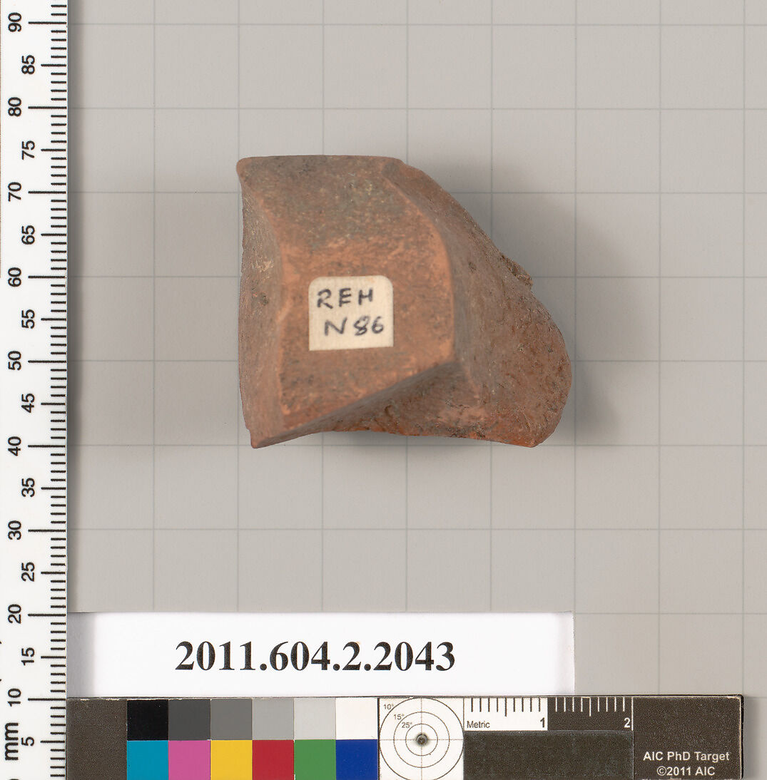 Terracotta fragment of a calyx-krater (bowl for mixing wine and water)?, Terracotta, Greek, Attic
