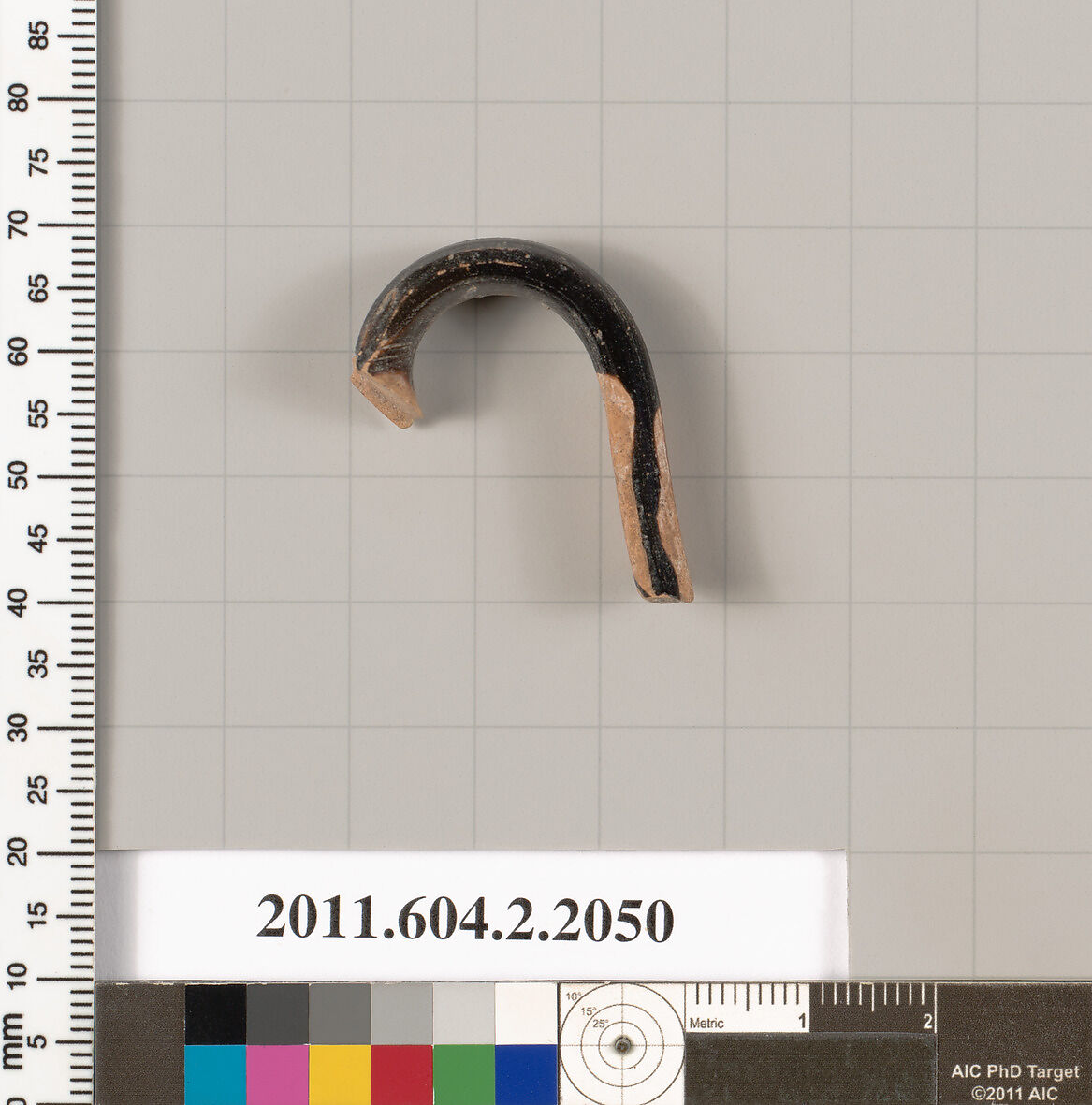 Terracotta fragment of an oinochoe (jug), Terracotta, Greek, Attic