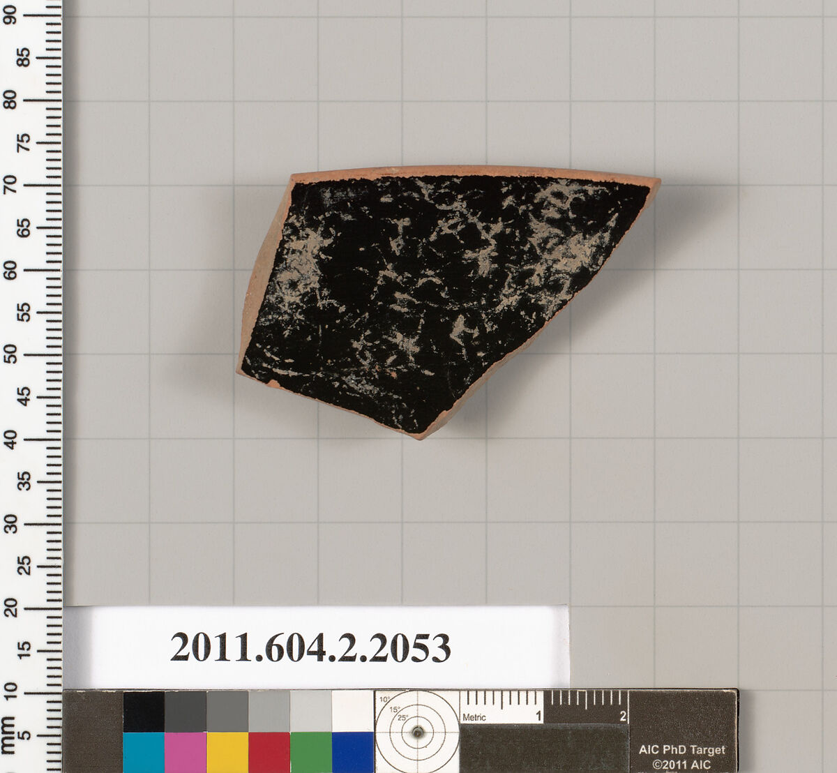 Terracotta fragment of a lid?, Terracotta, Greek, Attic