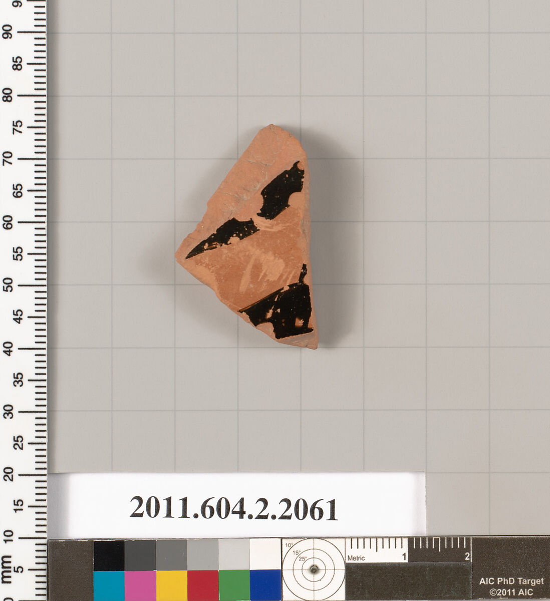 Terracotta fragment of a krater (bowl for mixing wine and water)?, Terracotta, Greek, Attic