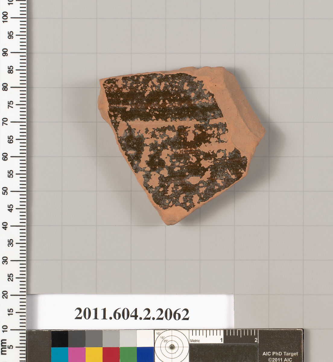 Terracotta fragment of a krater (bowl for mixing wine and water)?, Terracotta, Greek, Attic