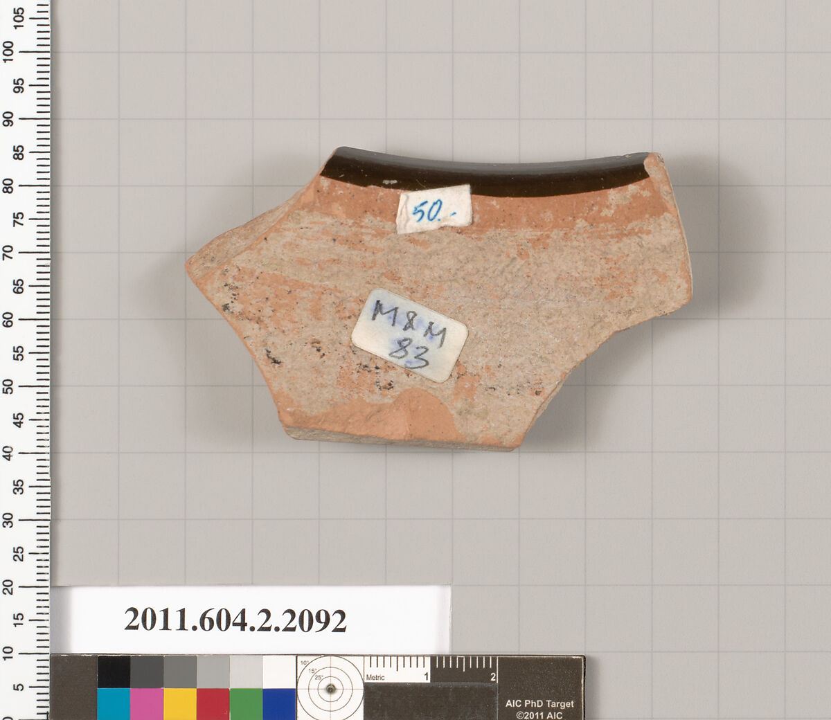 Terracotta fragment of a stamnos (jar)?, Terracotta, Greek, Attic