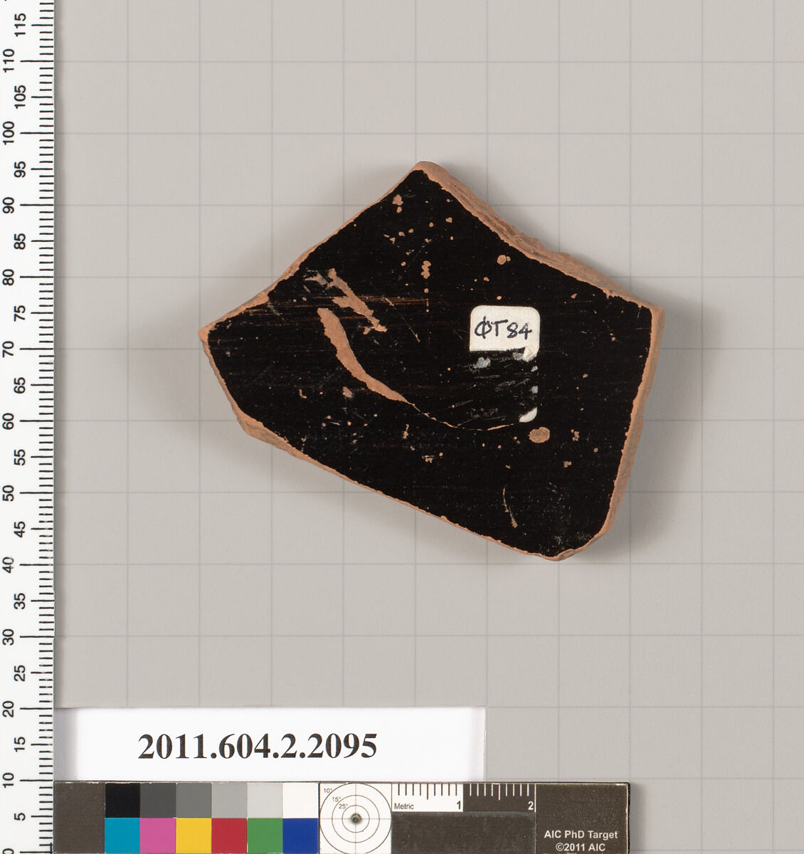 Terracotta fragment of a krater (bowl for mixing wine and water)?, Terracotta, Greek, Attic
