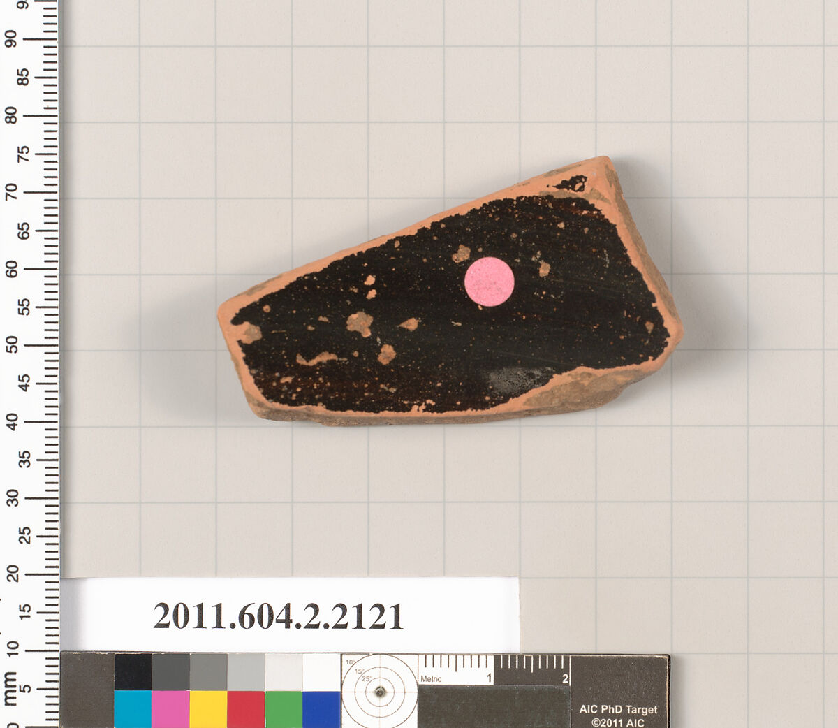 Terracotta fragment of a krater (bowl for mixing wine and water)?, Terracotta, Greek, Attic