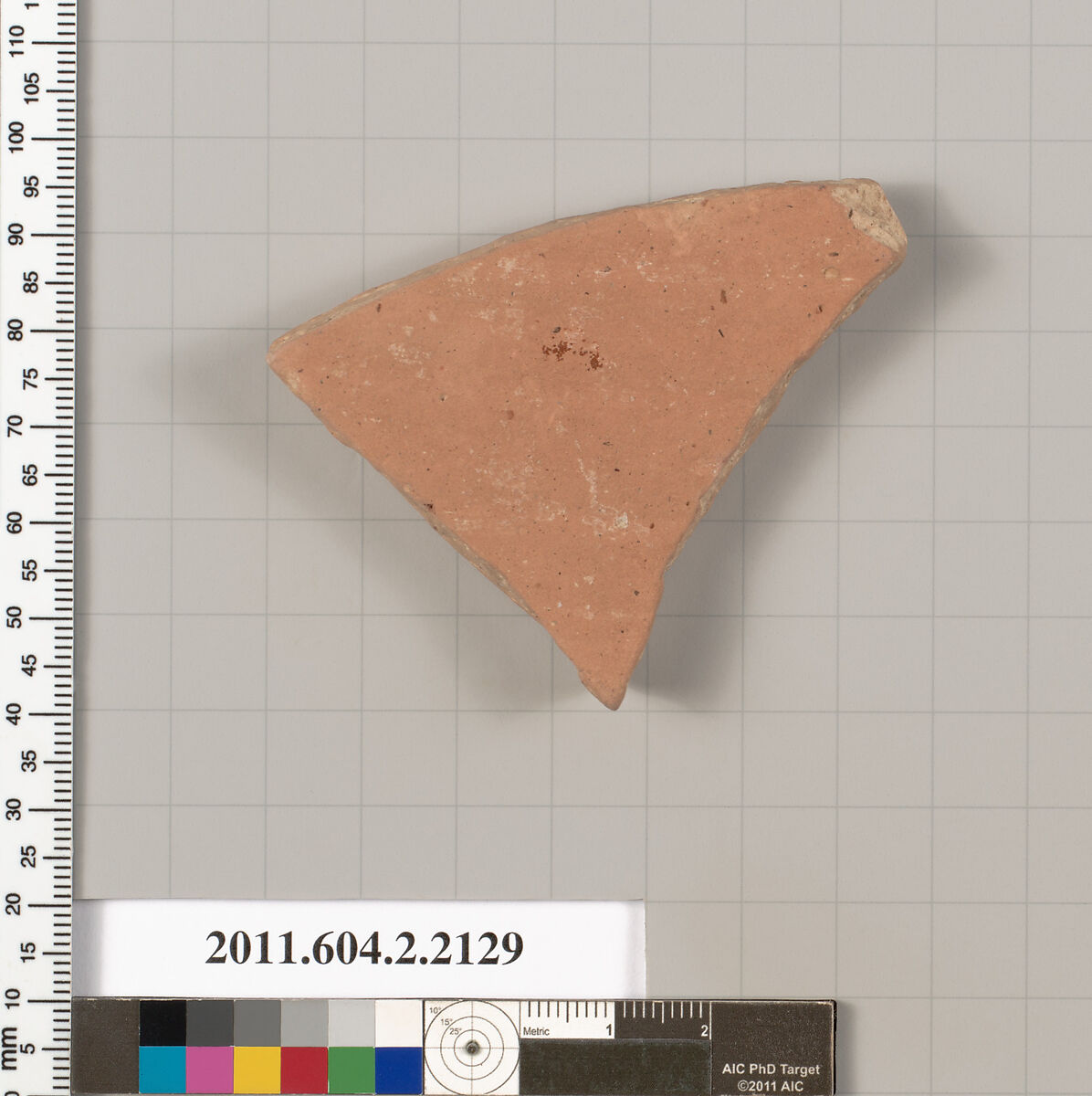 Terracotta fragment of an amphora (jar), Terracotta, Greek, Attic