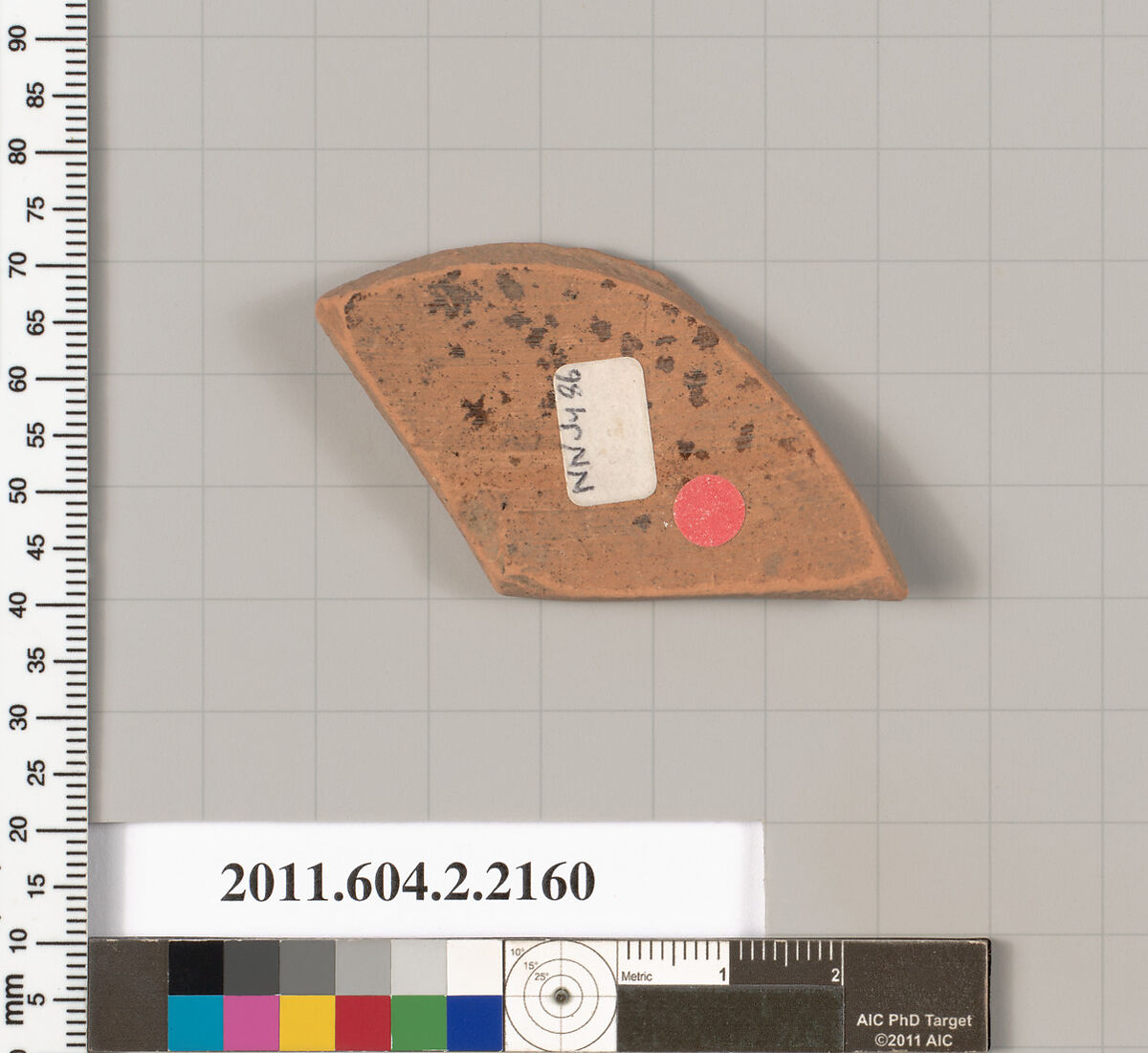 Terracotta fragment of a pot; unglazed on the inside, Terracotta, Greek, Attic