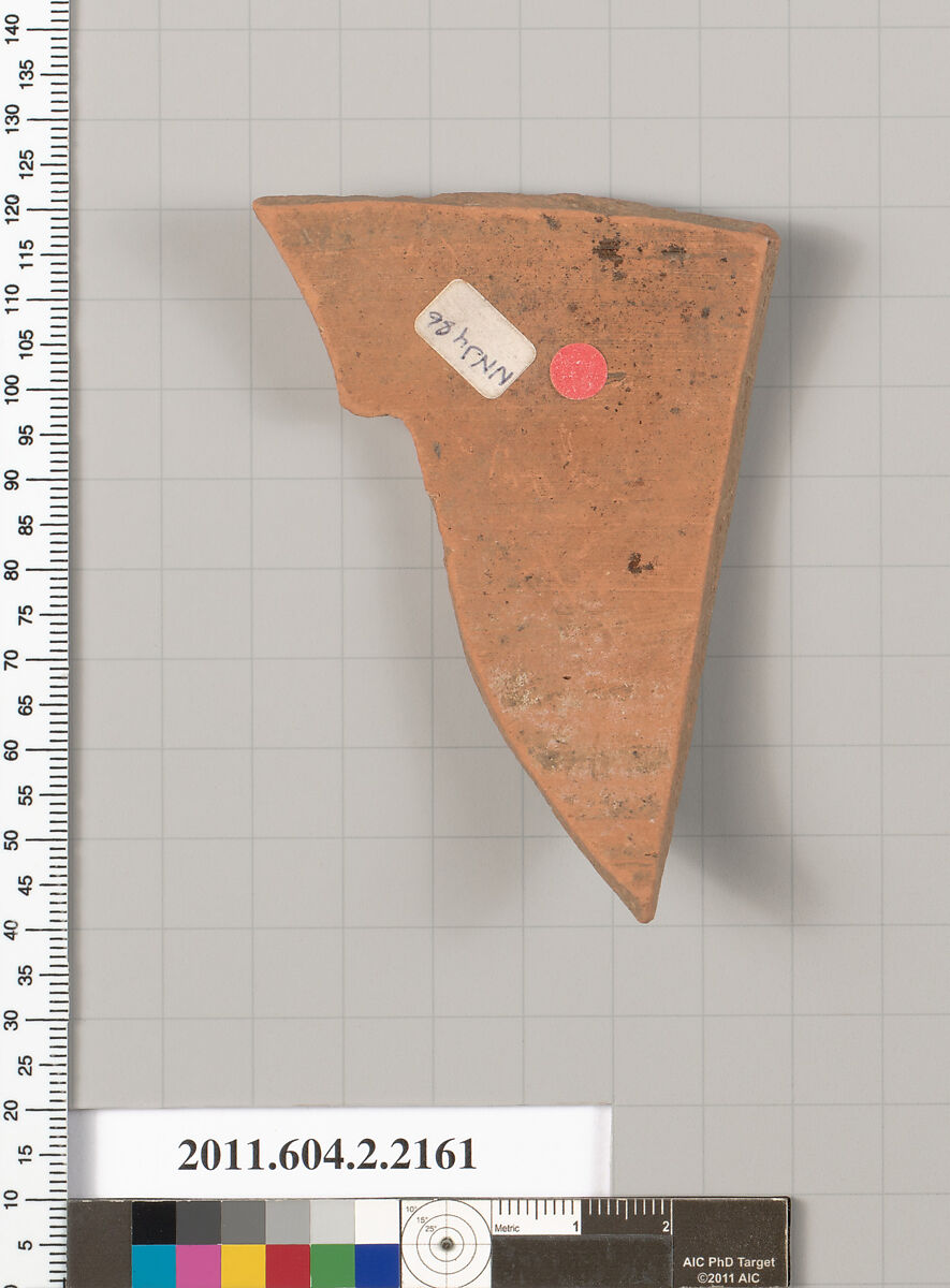 Terracotta fragment of a pelike?, Terracotta, Greek, Attic