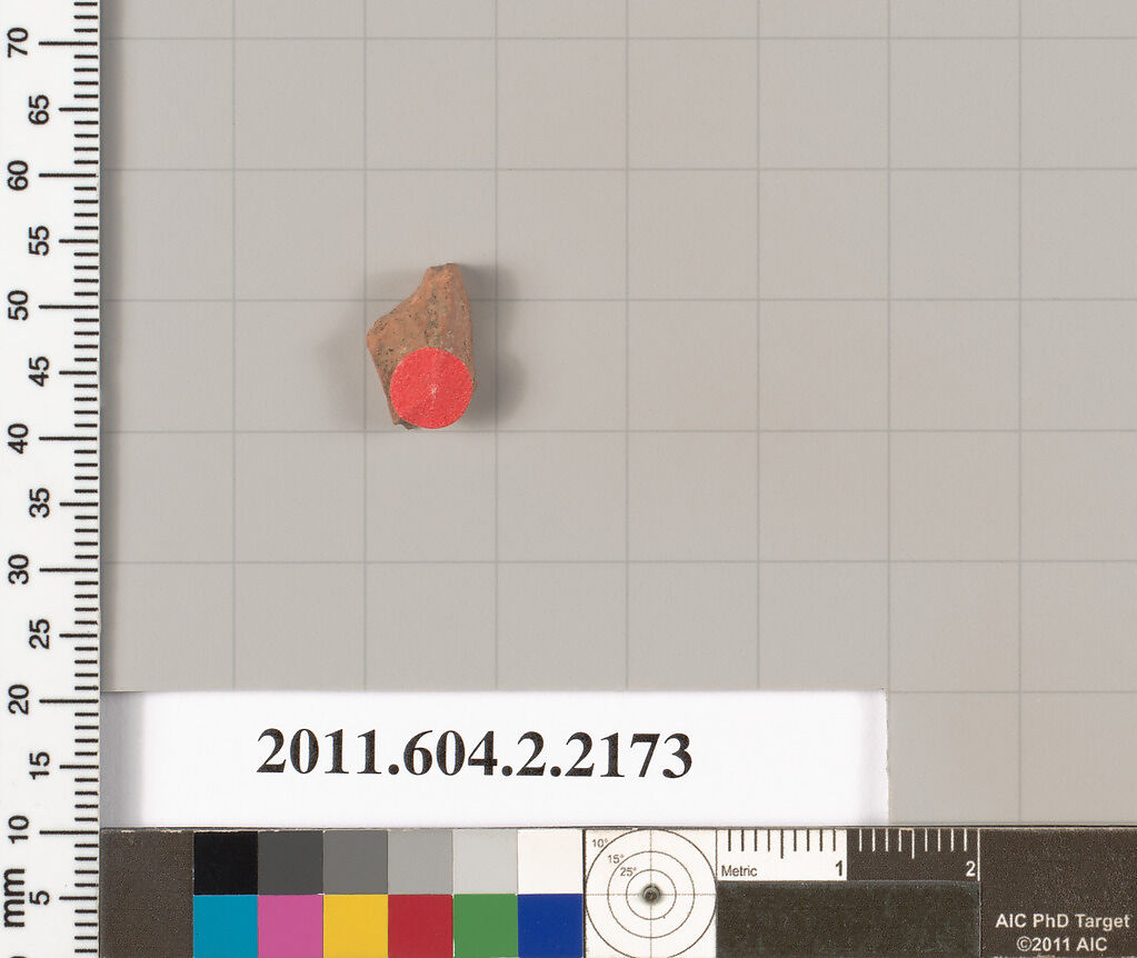 Terracotta fragment of a pot; unglazed on the inside, Terracotta, Greek, Attic