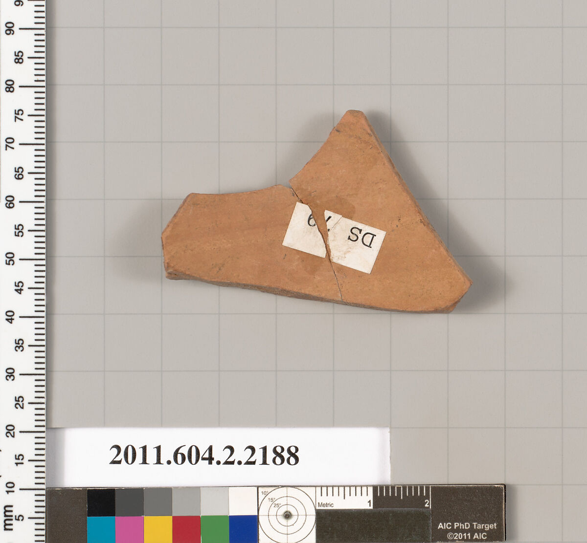 Terracotta fragment of a pot; unglazed on the inside, Terracotta, Greek, Attic