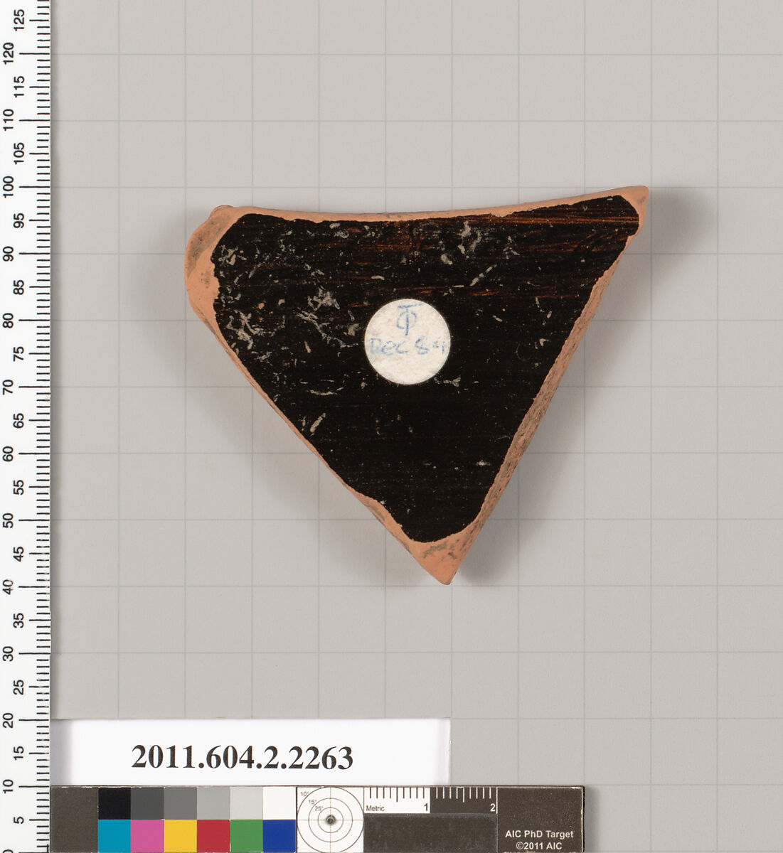 Terracotta fragment of a krater (bowl for mixing wine and water), Terracotta, Greek, Attic