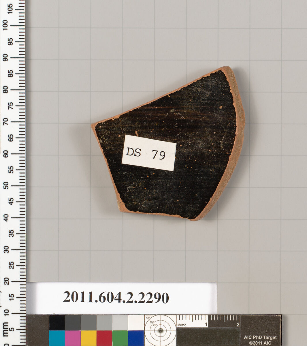 Terracotta fragment of a column-krater (bowl for mixing wine and water)?, Terracotta, Greek, Attic