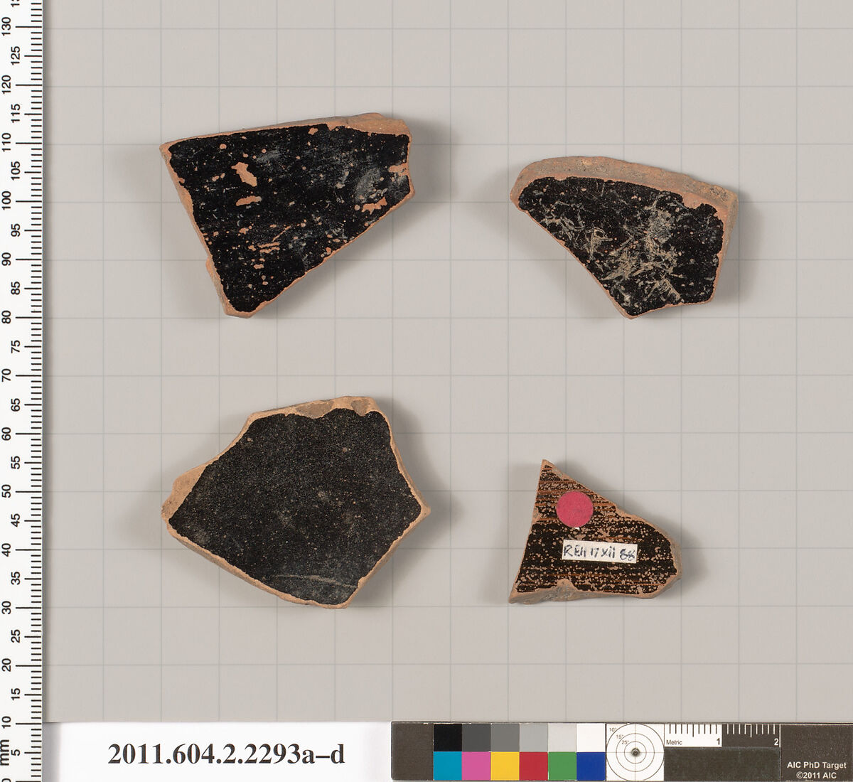 Terracotta fragments of column-kraters (bowls for mixing wine and water)?, Terracotta, Greek, Attic