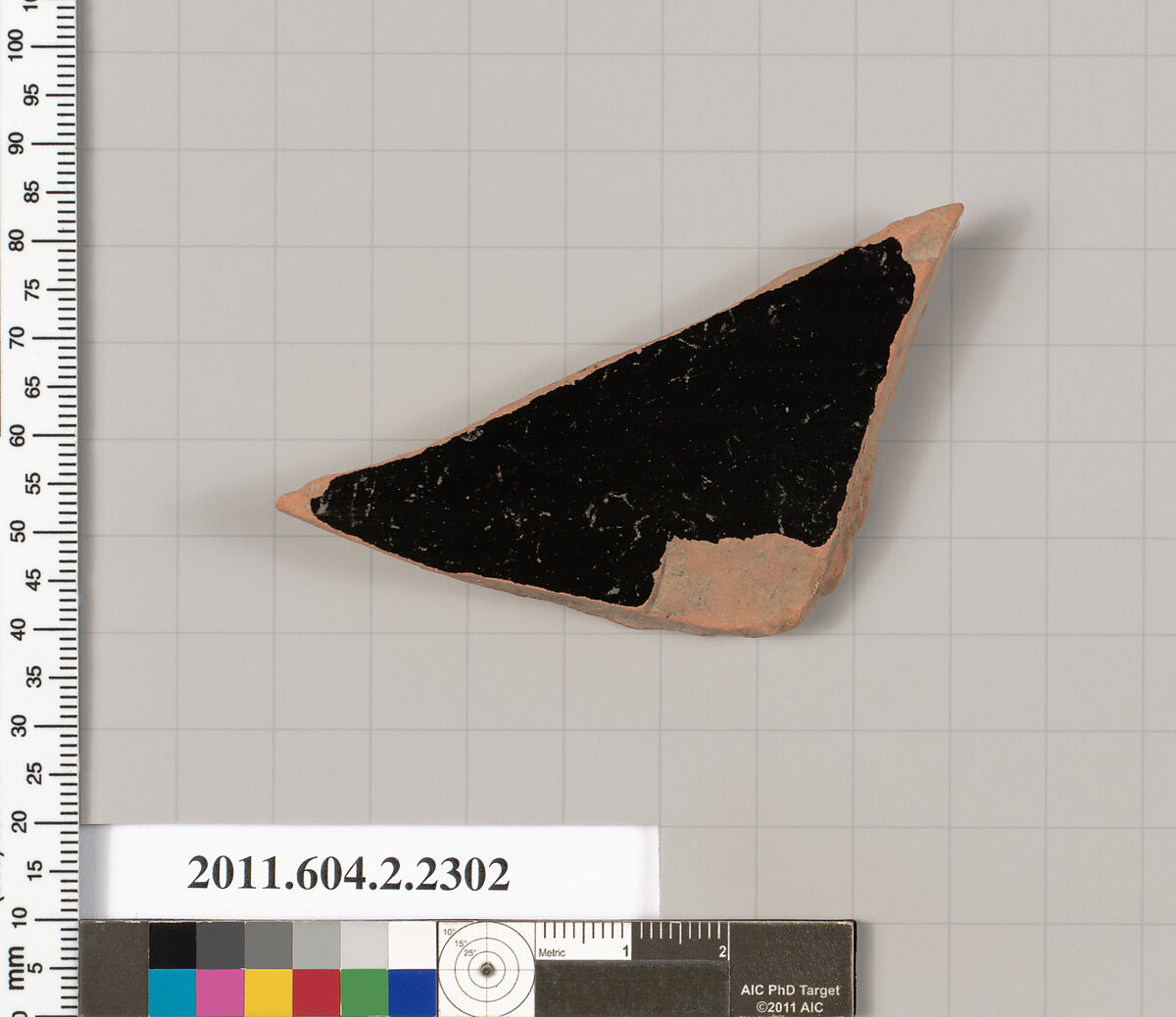 Terracotta fragment of a krater (bowl for mixing wine and water)?, Terracotta, Greek, Attic