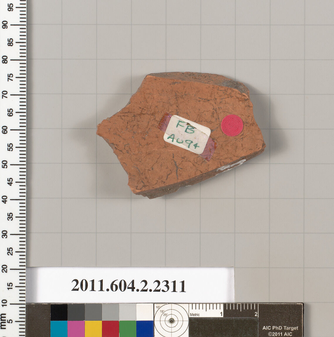 Terracotta fragment of a pot; unglazed on the inside, Terracotta, Greek, Attic