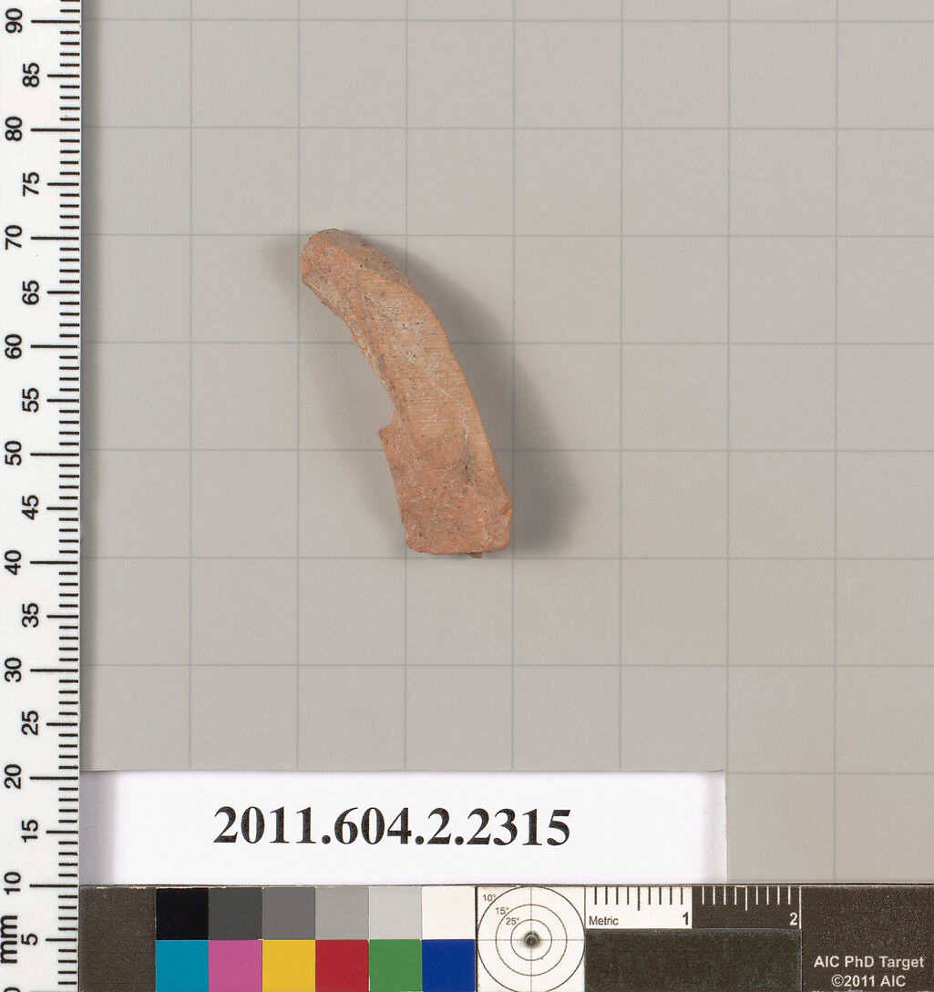 Terracotta fragment of a Nolan neck-amphora (jar)?, Terracotta, Greek, Attic