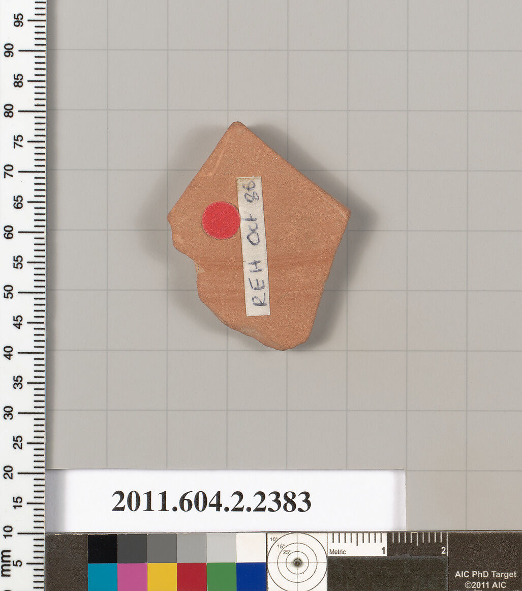 Terracotta fragment of a plate?, Terracotta, Greek, Attic