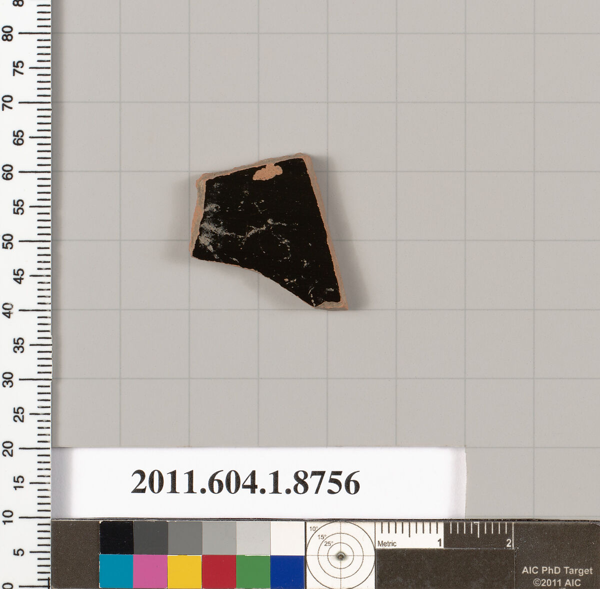 Terracotta fragment of a kylix (drinking cup), Terracotta, Greek, Attic