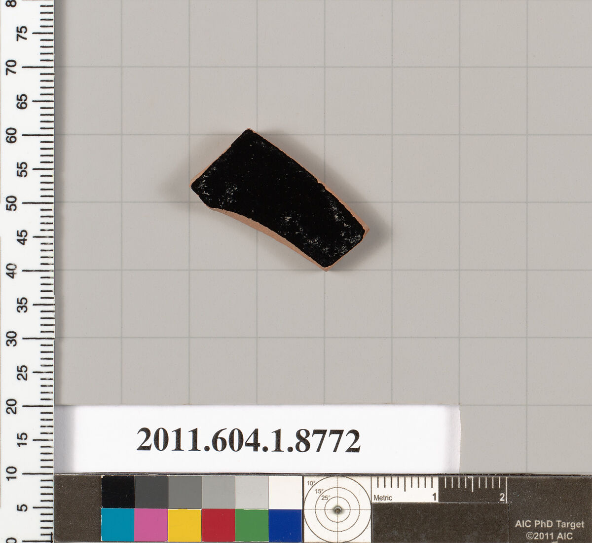 Terracotta fragment of a kylix (drinking cup), Terracotta, Greek, Attic