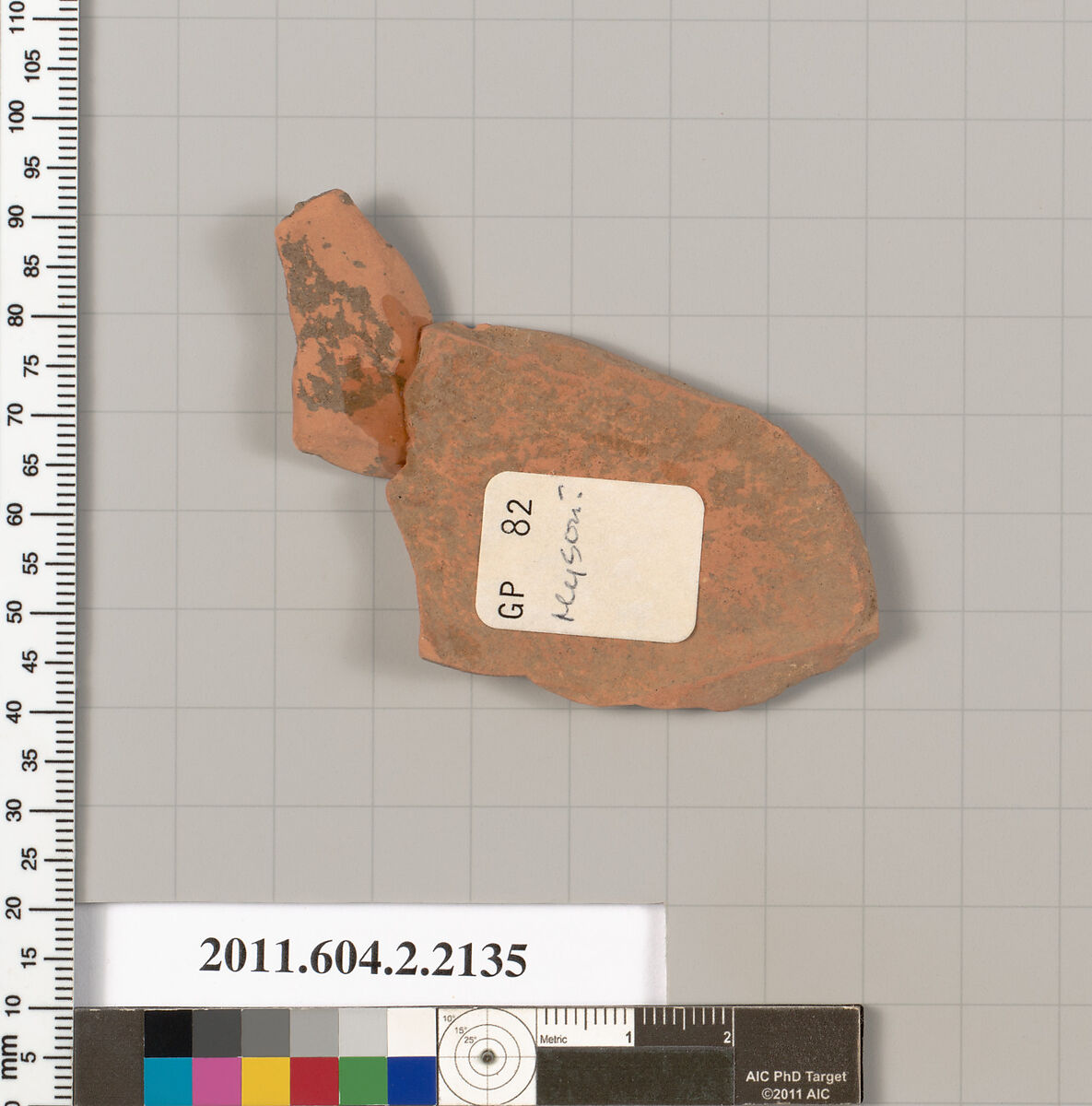 Terracotta fragment of a pot, Attributed to Myson ? [DvB], Terracotta, Greek, Attic