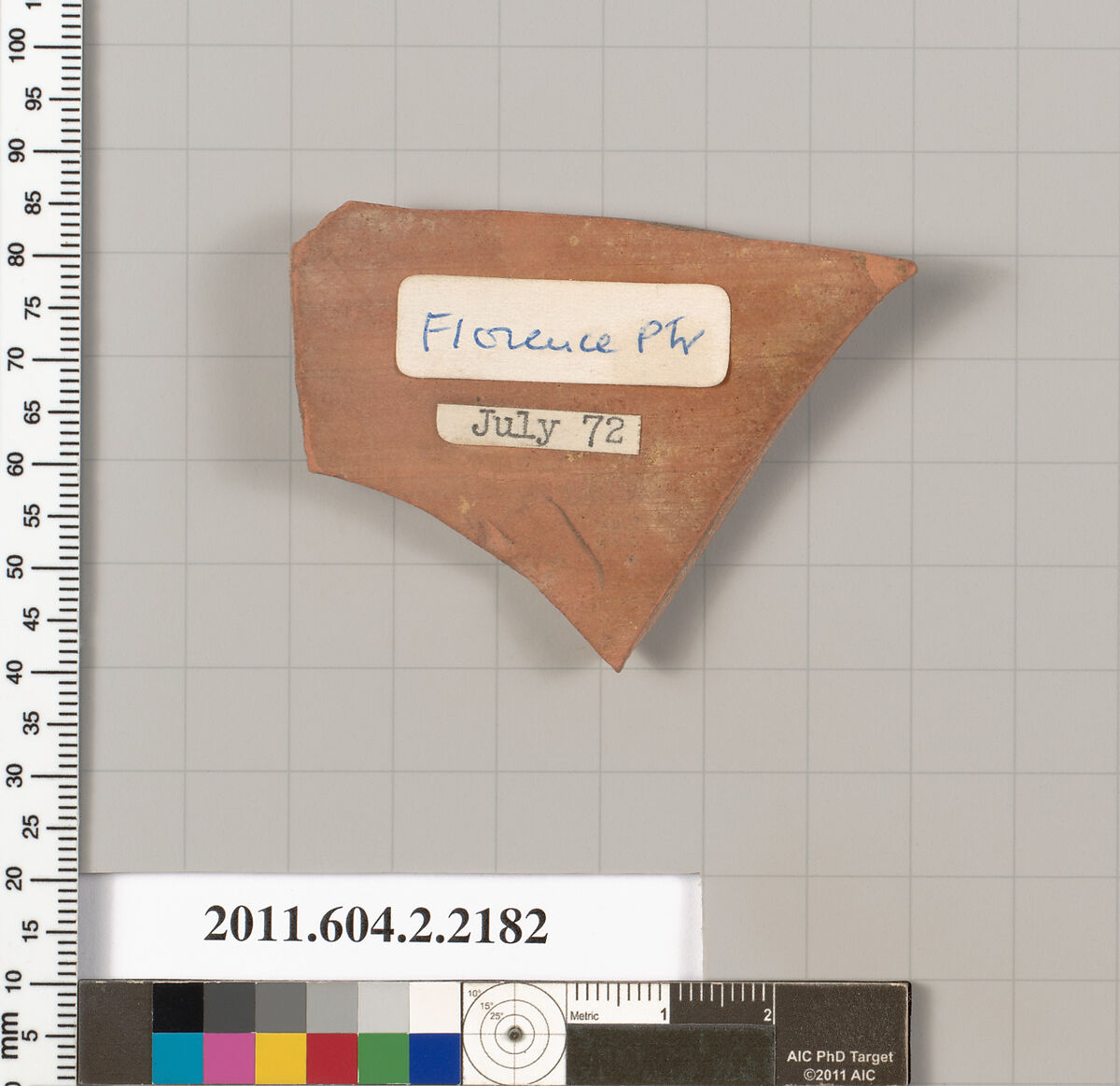 Terracotta fragment of a pot; unglazed on the inside, Attributed to the Florence Painter [DvB], Terracotta, Greek, Attic