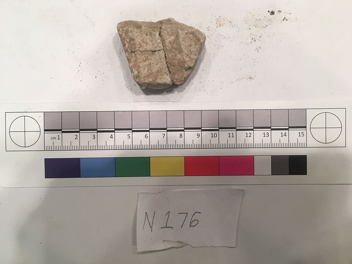 Stucco Fragment, Stucco; carved, painted (?)