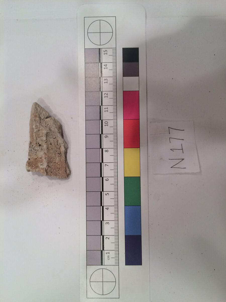 Stucco Fragment, Stucco; carved