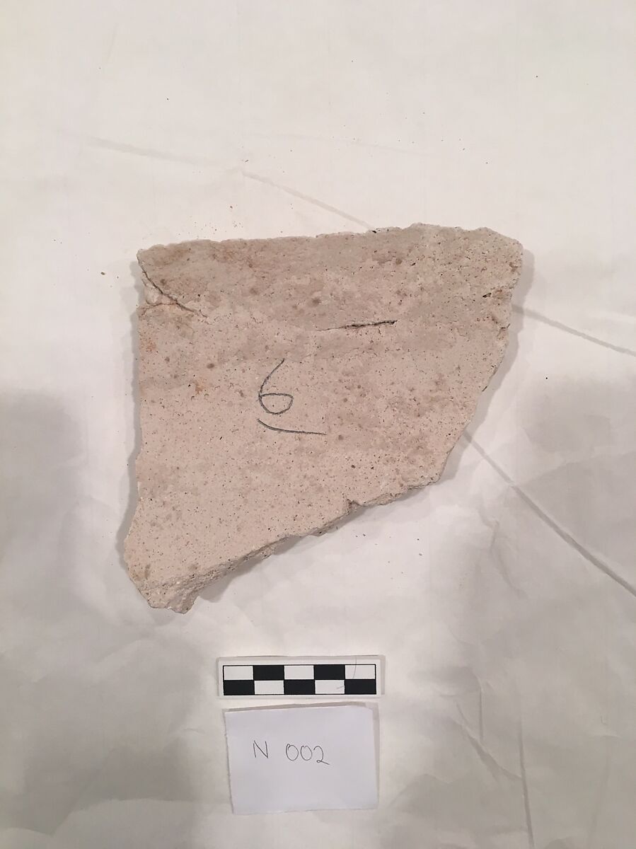 Stucco Fragment, Stucco; carved, sporadic pigment