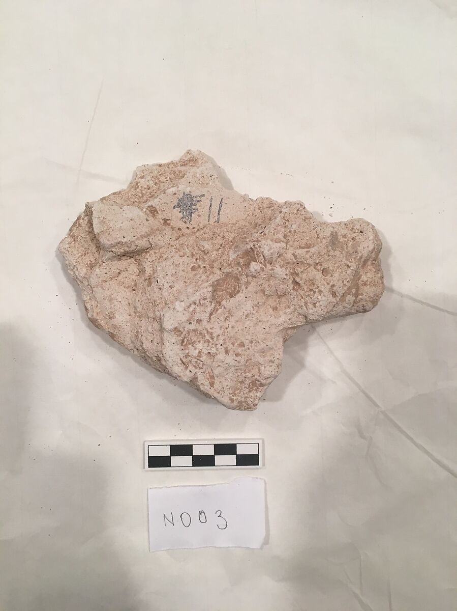 Stucco Fragment, Stucco; carved