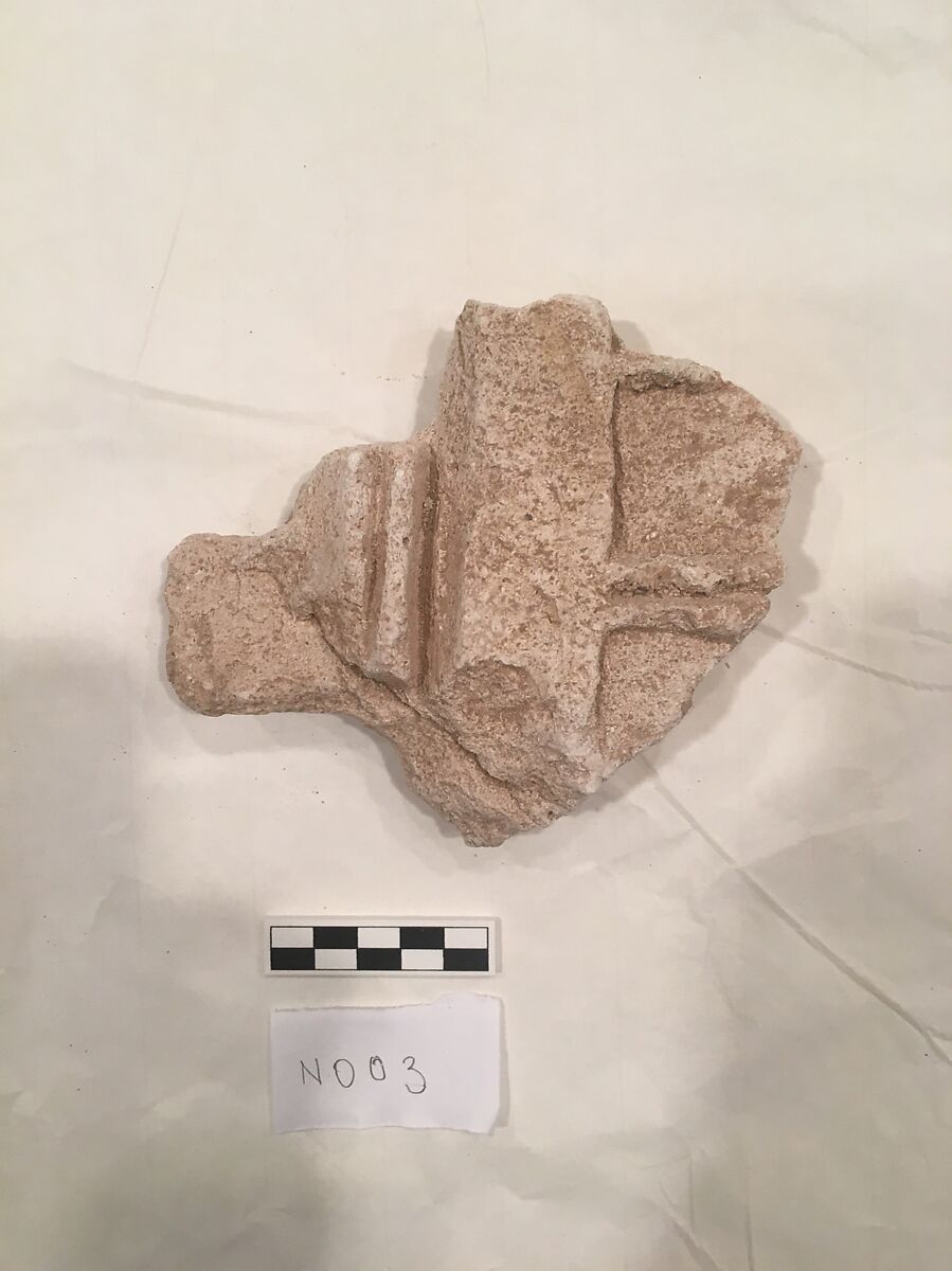Stucco Fragment, Stucco; carved