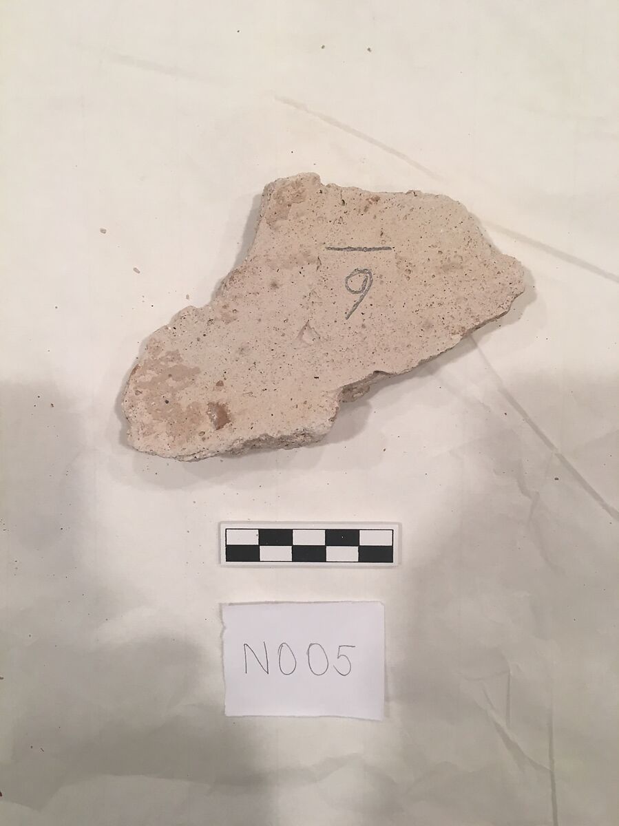 Stucco Fragment, Stucco; carved, (pigment?)