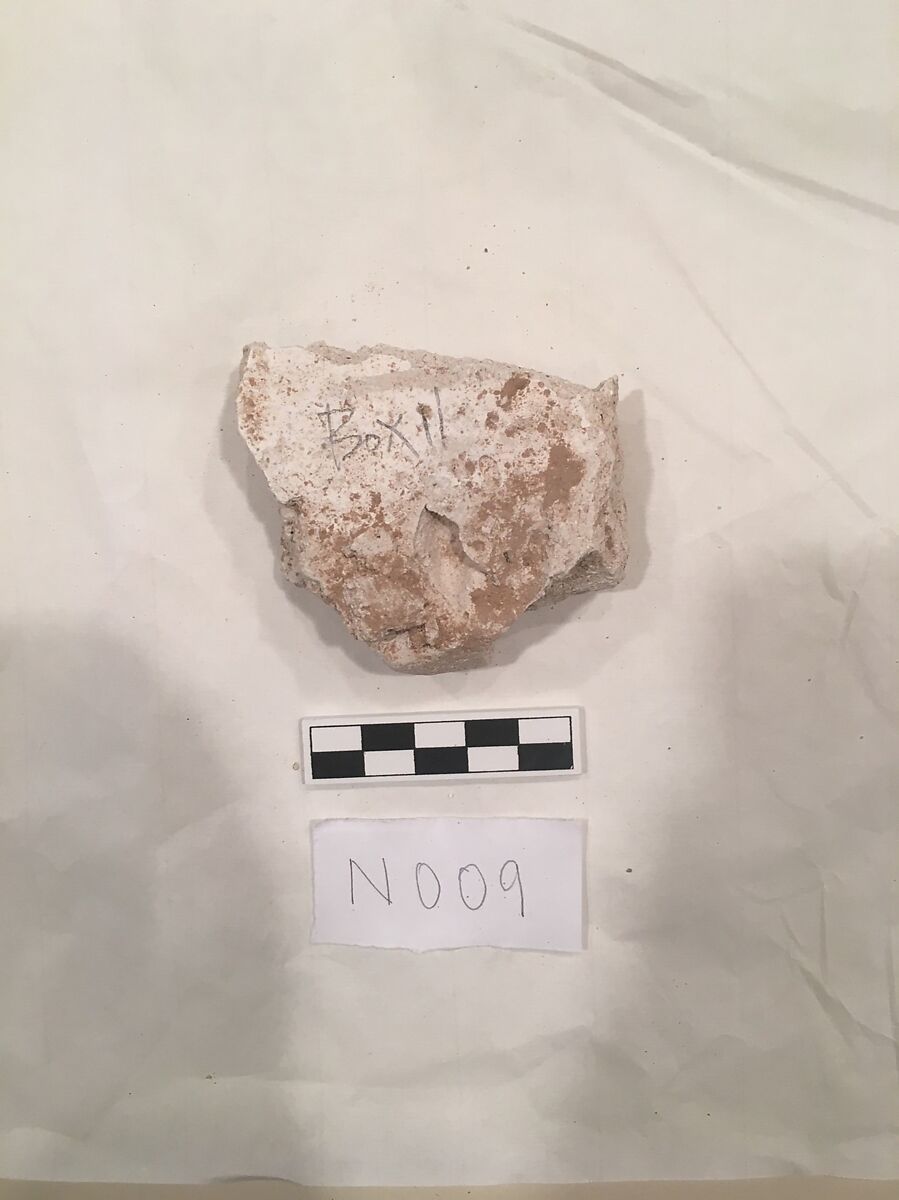 Stucco Fragment, Stucco; carved