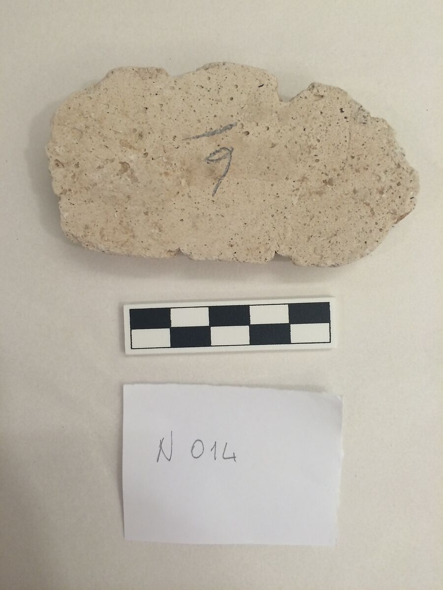 Stucco Fragment, Stucco; carved