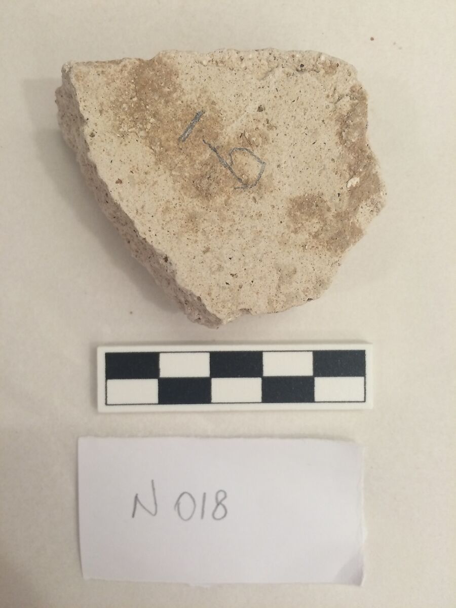 Stucco Fragment, Stucco; carved