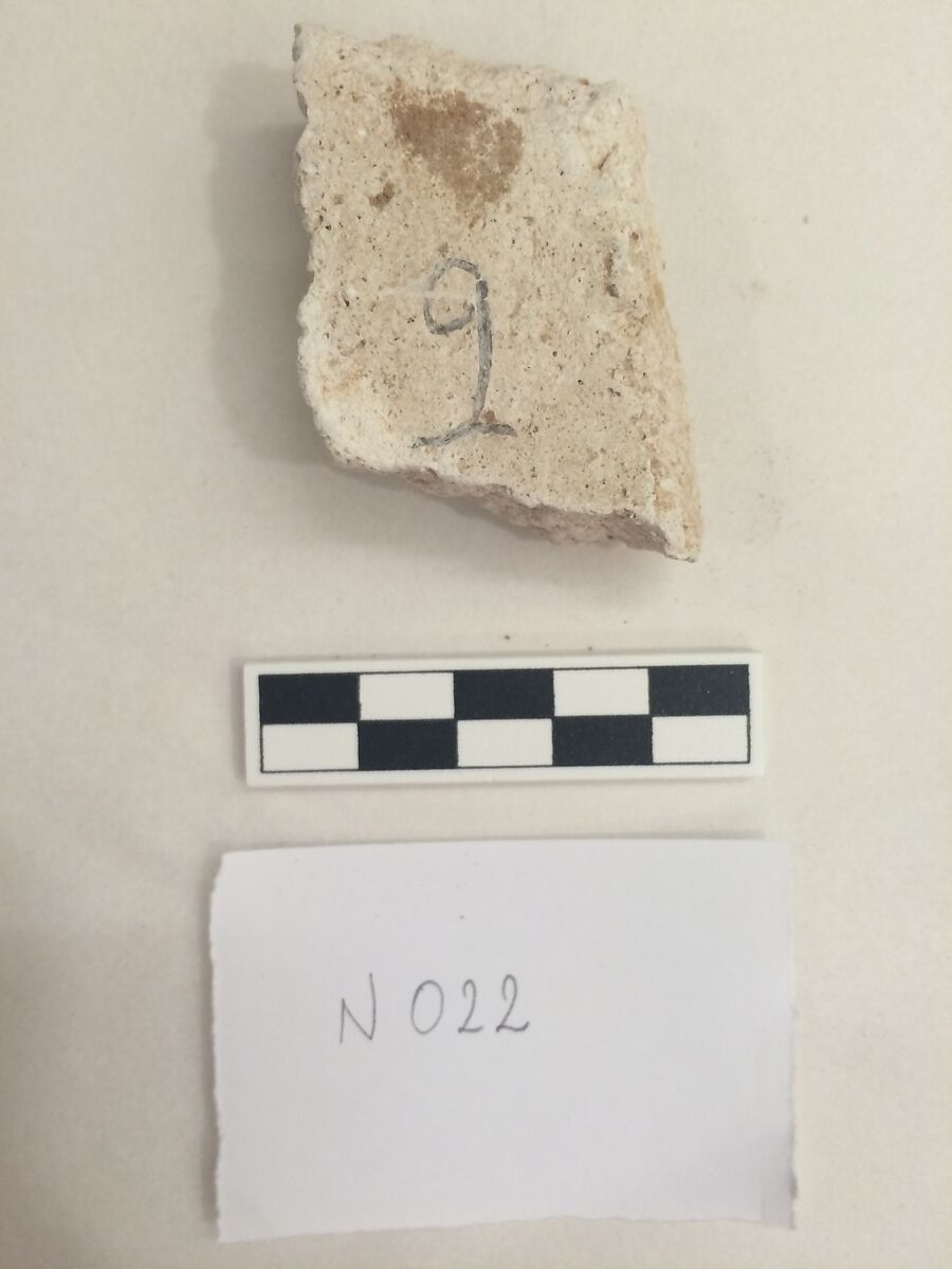 Stucco Fragment, Stucco; carved and painted