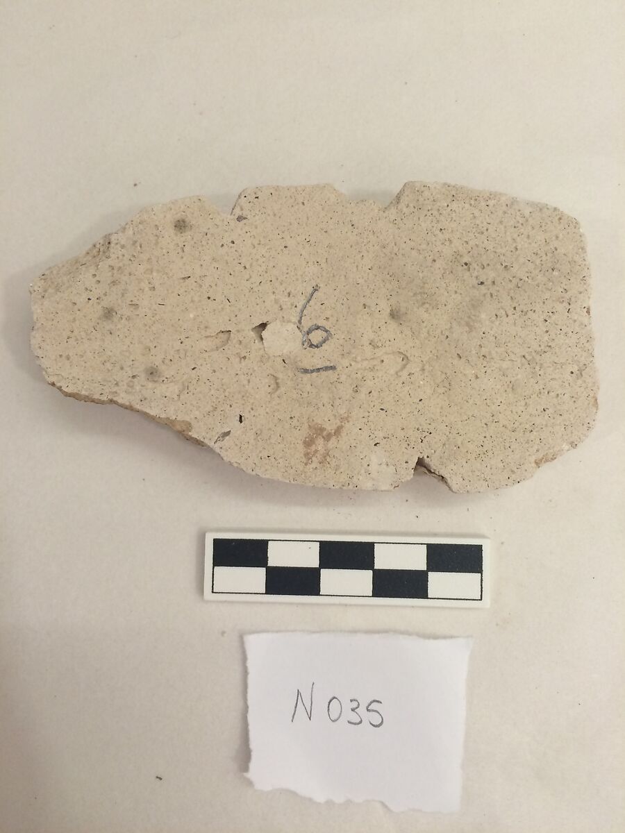 Stucco Fragment, Stucco; carved