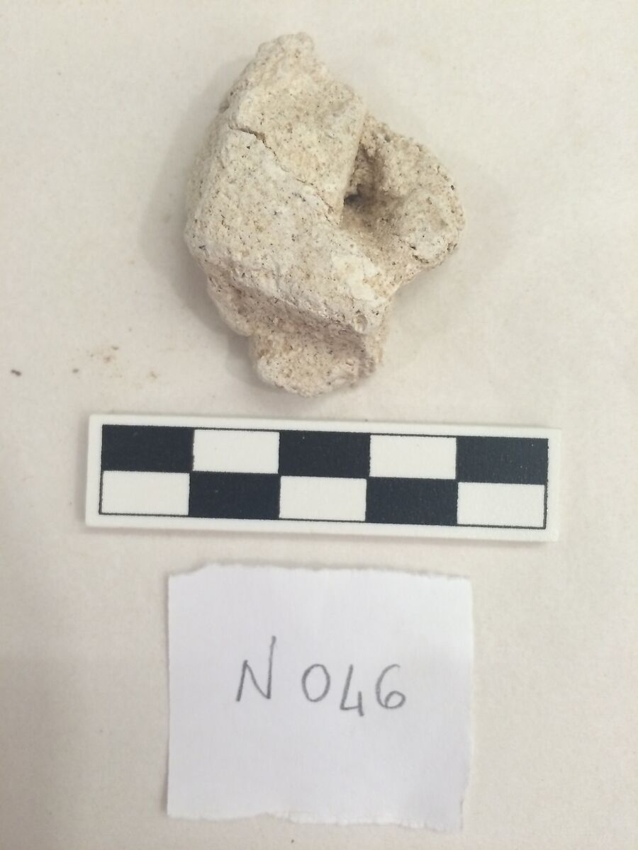 Stucco Fragment, Stucco; carved 