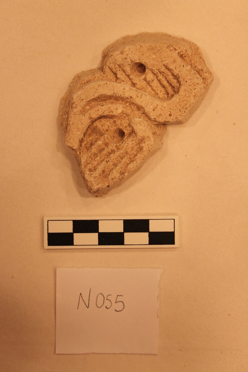 Stucco Fragment, Stucco; carved 