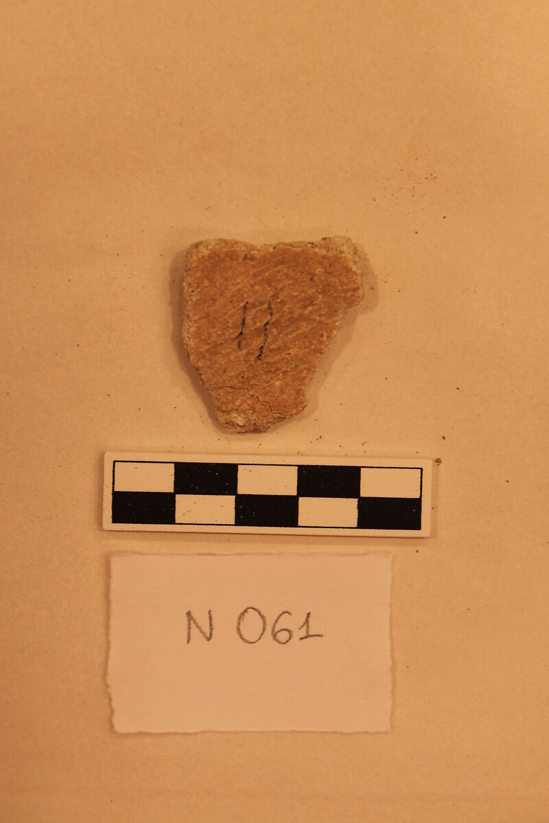 Stucco Fragment, Stucco; carved and painted