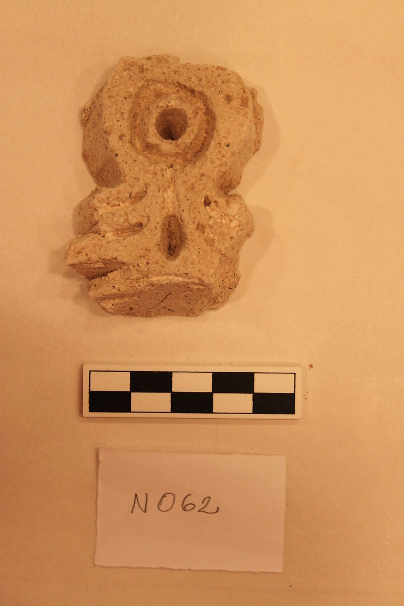 Stucco Fragment, Stucco; carved 