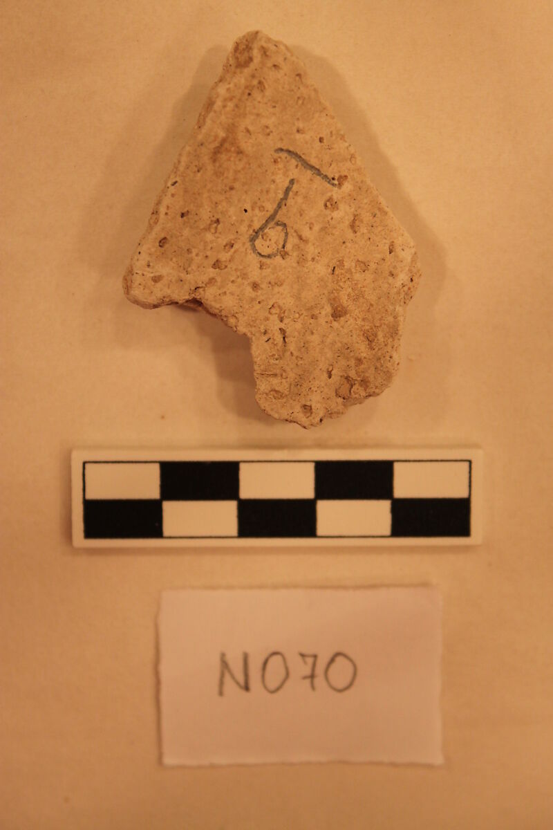 Stucco Fragment, Stucco; carved and painted
