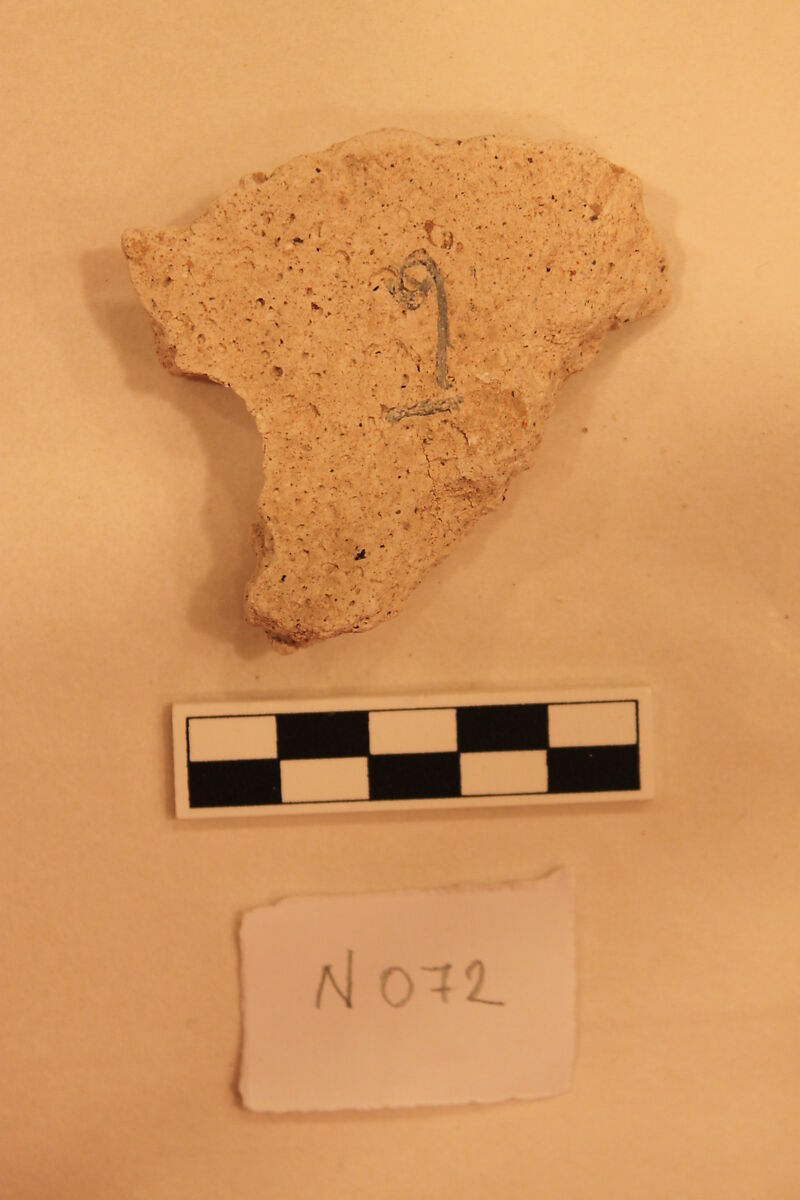 Stucco Fragment, Stucco; carved
