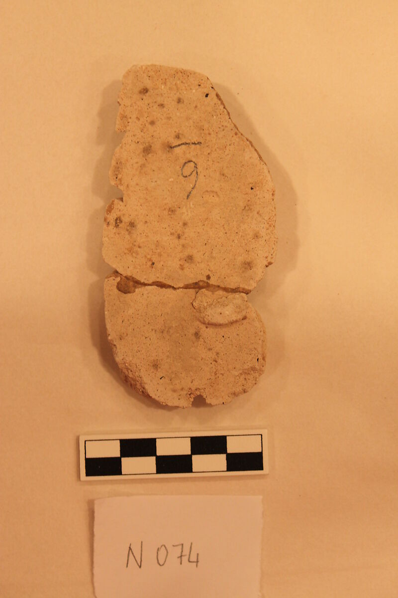 Stucco Fragment, Stucco; carved