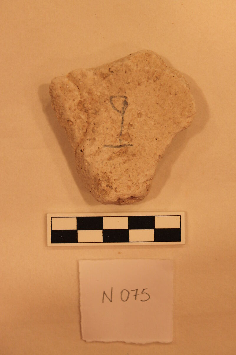 Stucco Fragment, Stucco; carved and painted