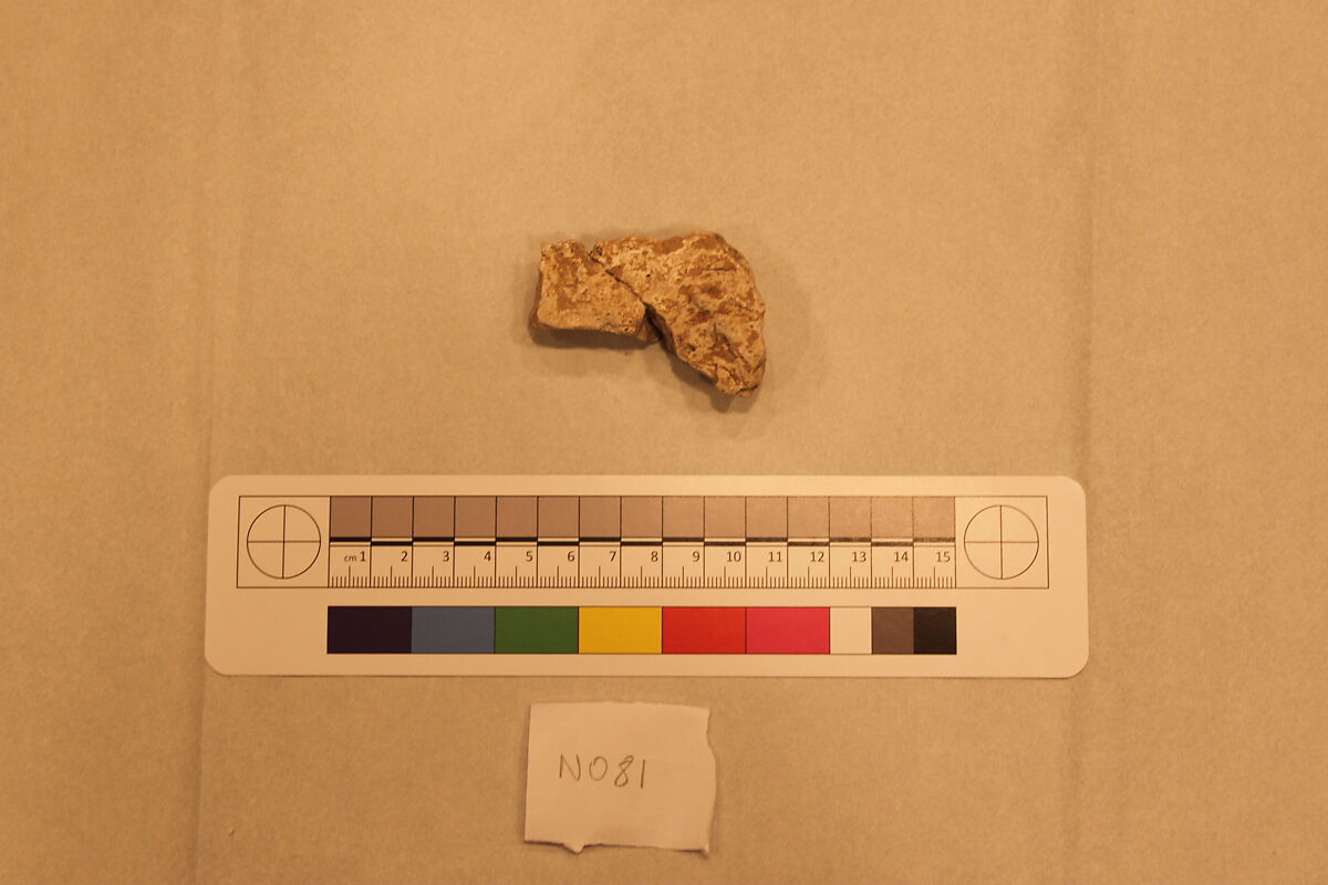 Stucco Fragment, Stucco; carved